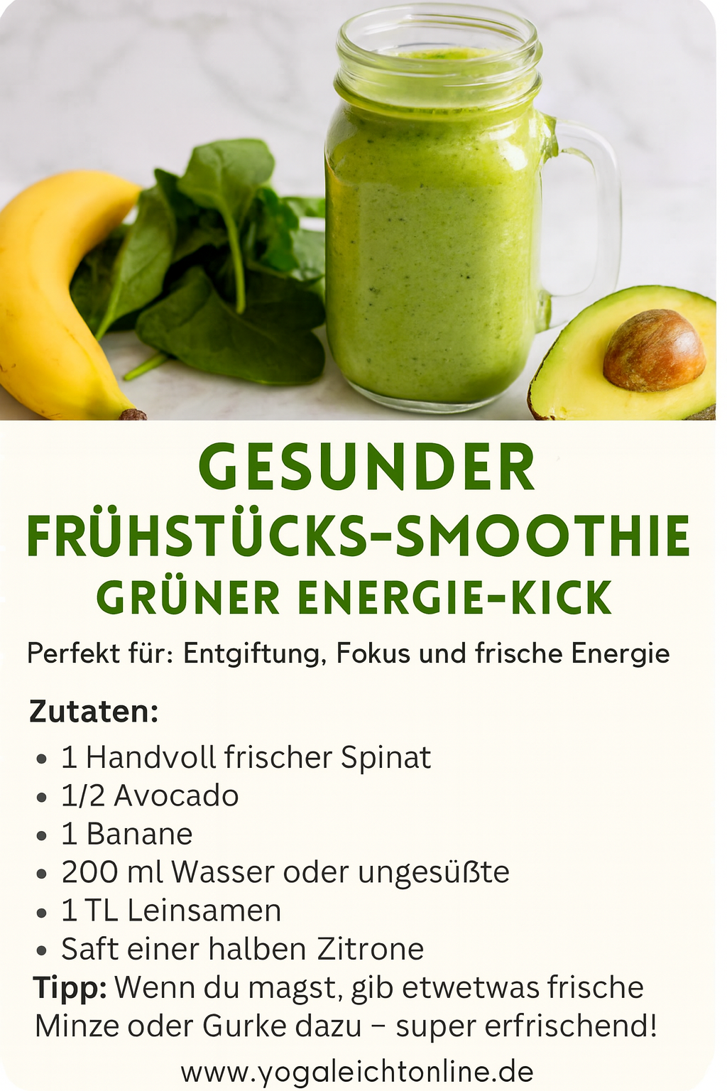 Die 5 besten Smoothie-Rezepte für dein Frühstück nach dem Yoga